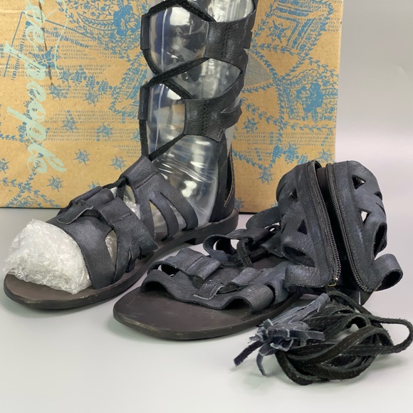 Free People Mesa Verde Leather Gladiator Sandals - Picture 3 of 7